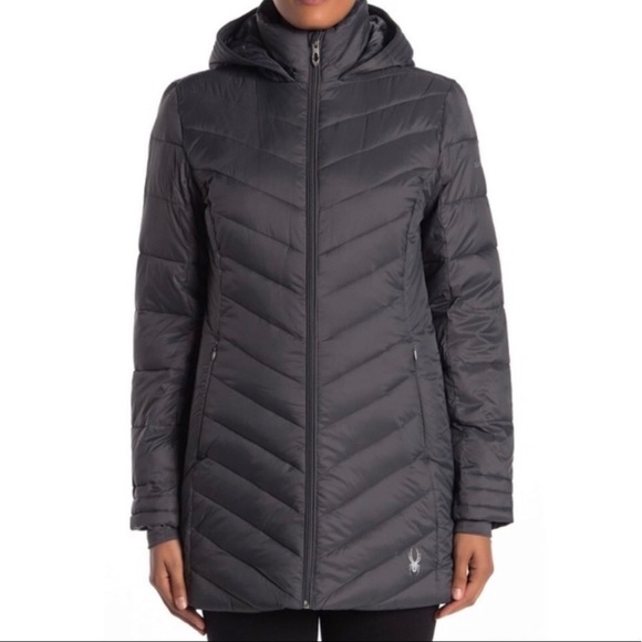 spyder boundless quilted long jacket - Picture 3 of 13